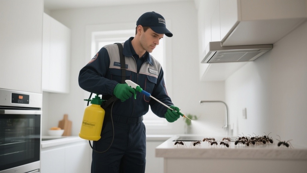 Pest control detail work in North Port